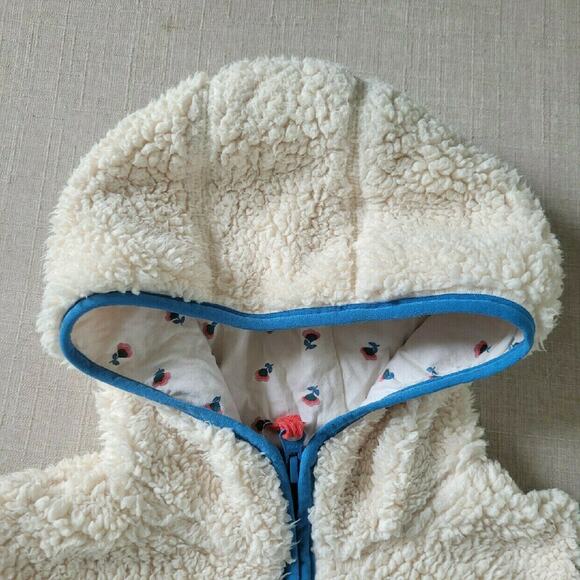 Mini Boden Sherpa Hooded Vest - Picture 2 of 8